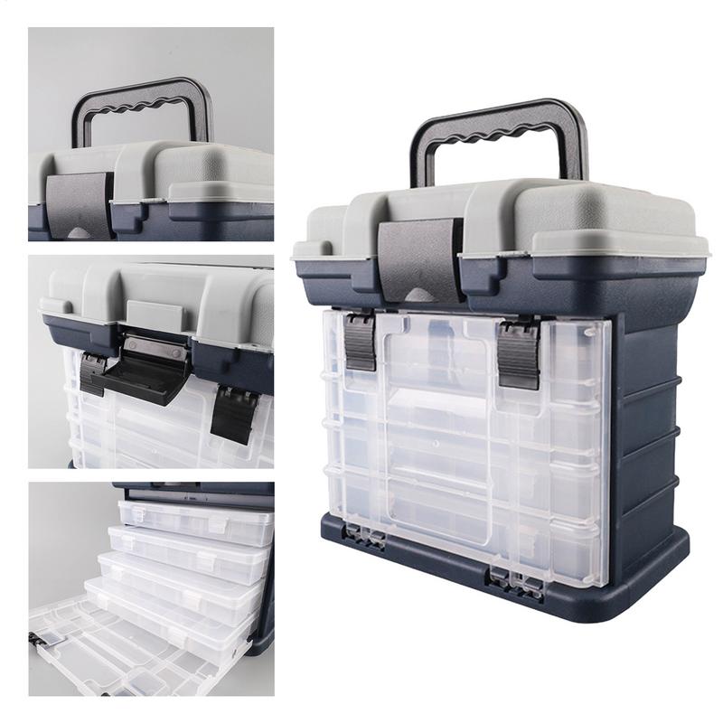 Portable Tackle Organizer Portable Tackle Organizer With 4 Drawers Organizer Utility Box Storage With Multiple Compartments