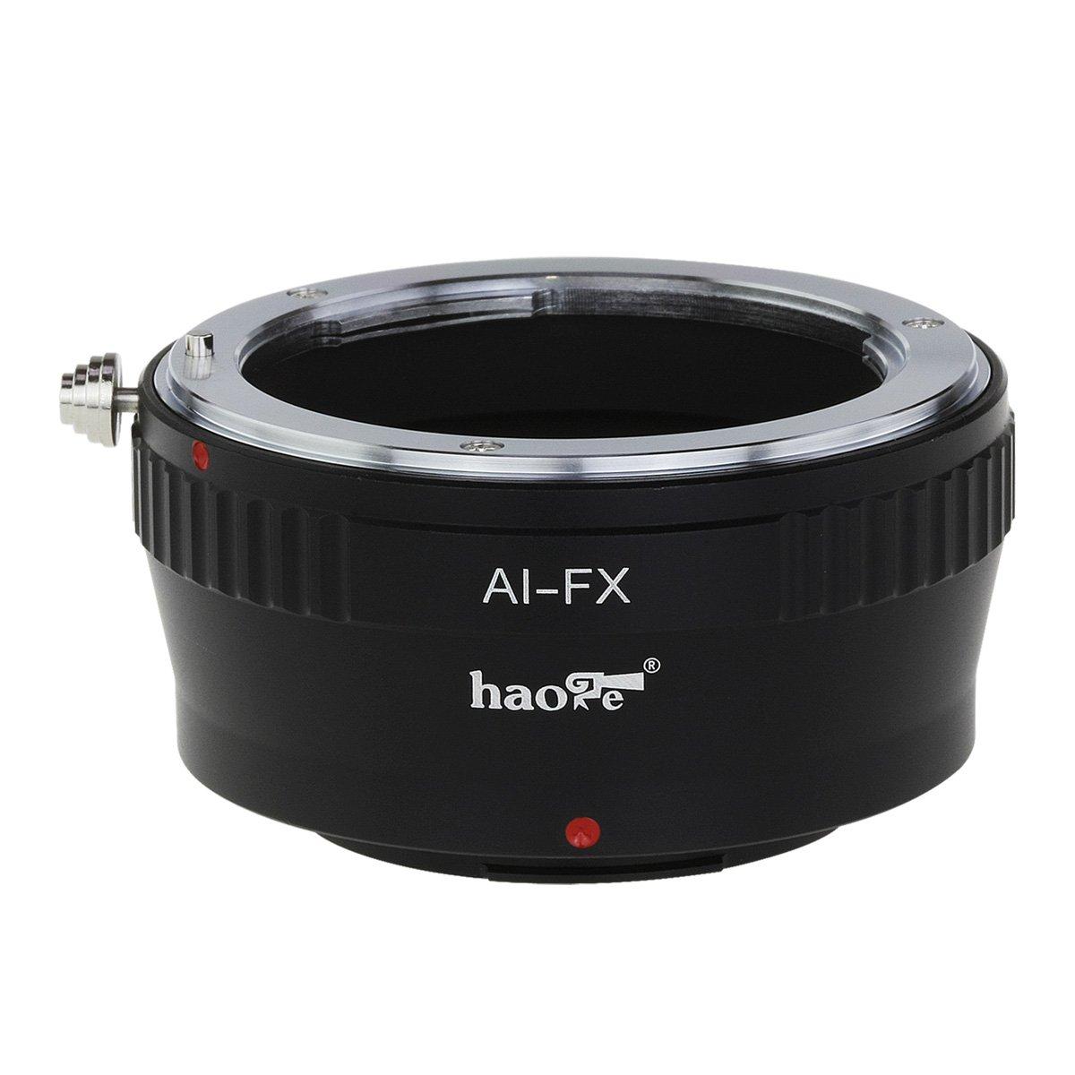

Haoge Lens Mount Adapter for Nikon Nikkor F Mount AI Lens to Fujifilm Fuji X FX Mount AI-S Cameras X-A3, X-A5, X-A10, X-A20, X-E1, X-E2, X-E2s, X-E3,