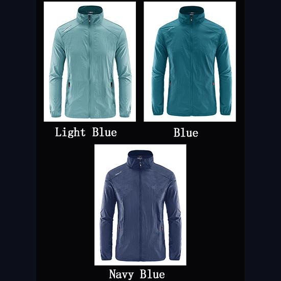 Oblek na ochranu proti slunci se stojacím límcem pro pánské letní Tenká sportovní bunda odolná vůči UV záření na led Rychleschnoucí bunda Sprinter