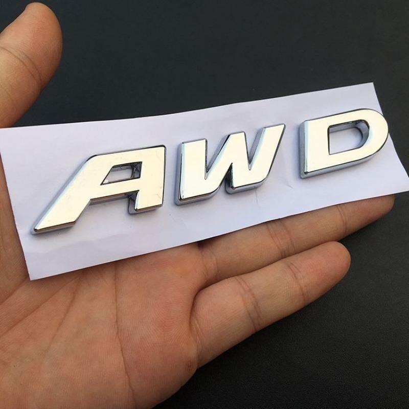Applicable to URV crown road car modification four-wheel drive AWD turbo metal labeling 370 car logo 2.0T high tail label