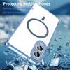For Samsung Galaxy S25 Edge Phone Case, Magnetic Shockproof Transparent Cover for Samsung Galaxy S25 Edge