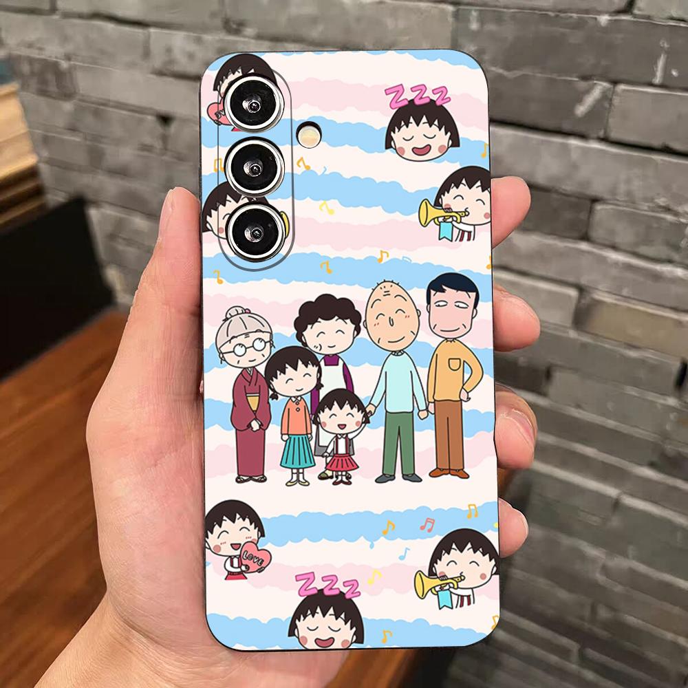 Anime Maruko-chan Phone Case For Samsung S25 Edge S24 S23 S22 S21 S20 Ultra Plus Fe Galaxy A54 A53 A34 A25 A16 Silicon Cover