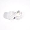 1pc-Vintage Hexagonal Jewelry Double Ring Box Empty Box Engagement Wedding Ceremony Valentine's Day Gift Organizer