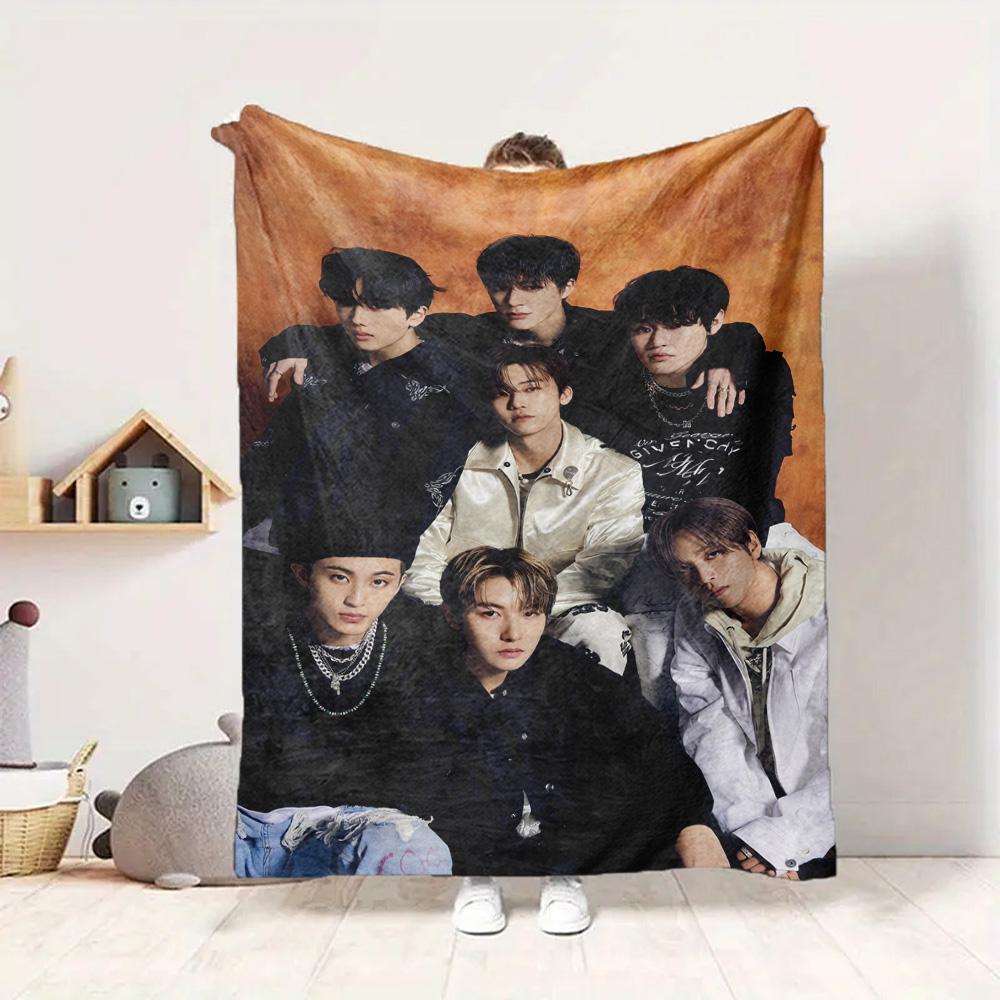 Boys Band Flannel Blanket Throw Blanket Soft Warm Sofa Bed Camping Home Decor Unique Christmas Gift C9211999