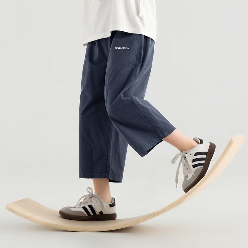 Boy s 2025 Trendy Summer Loose Straight-Leg Capri Casual Pants 120