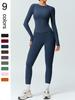 Women's Winter High-Waisted Slimming Yoga Set: Elastic Leggings and Long-Sleeved Jacket