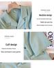 Korean-Style Plus Size Pleated Skirt Suit with Irregular Collar Top