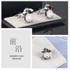 Drum Set Red Dot Painted Metal Enamel Cufflinks Men's French Shirt
