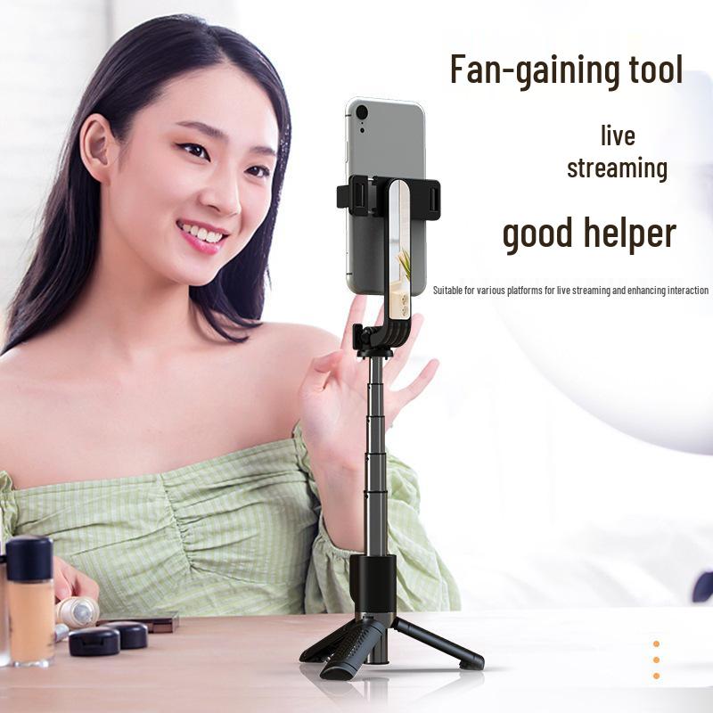 Mini Aluminum Alloy Bluetooth Selfie Stick Tripod for Live Streaming