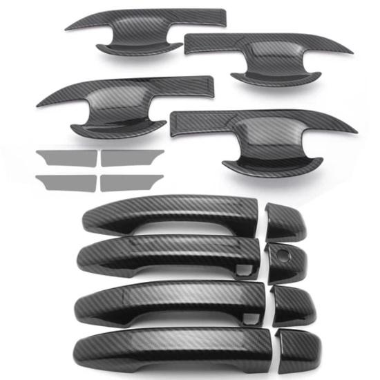 For Honda Accord 2018- Carbon Fiber Style Door Handle+Bowl Cover Trims Kit