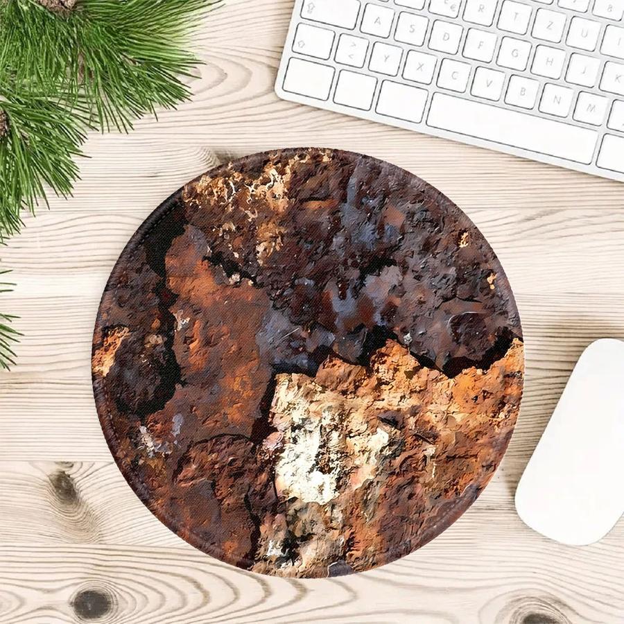

Retro Rust Design Waterproof 1pc Mouse Pad Desk accessories Computer Laptop Pad Keyboard Mouse Pad office Pad Game Console Pad 200x200x2mm