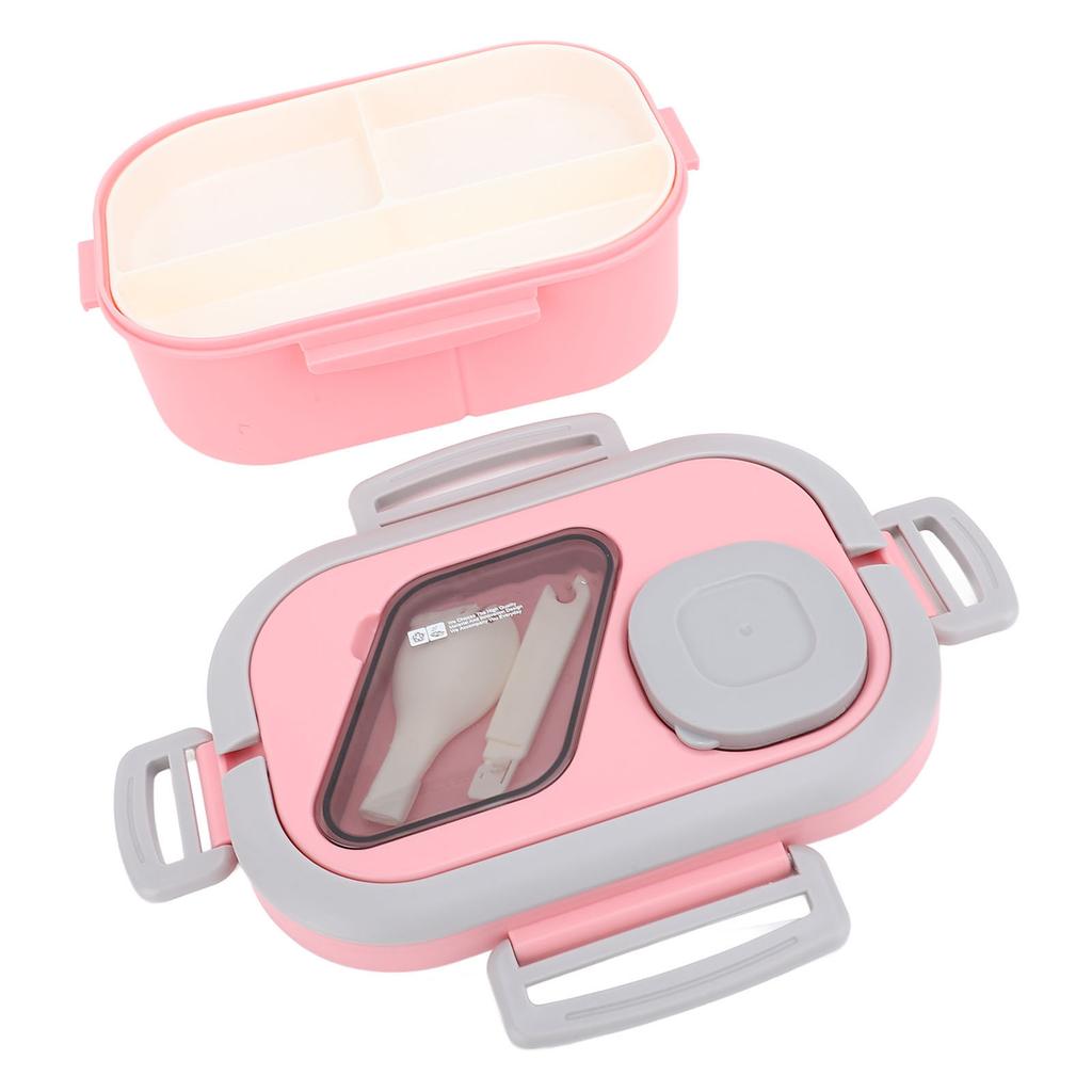 Plastic Lunch Box Large Capacity Compartmentalized Double Layer Student Food Storage Container Box