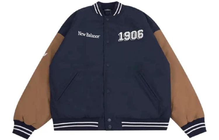 New Balance Baseball Jerseys Men s Navy Blue Baseball Collar Moderate Straight Fit AMJ34309-ECL XL