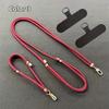 2Pcs/Set Short + Long Phone Strap Nylon Anti-lost Wrist Strap Phone Lanyard  Case Crossbody Shoulder