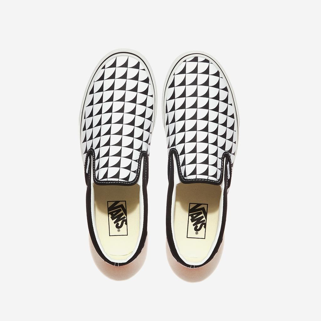 Vans Classic Slip-On - Checkerboard Black/True White, VN000CT5BP7, 1010110089, Popular Korean Shoes