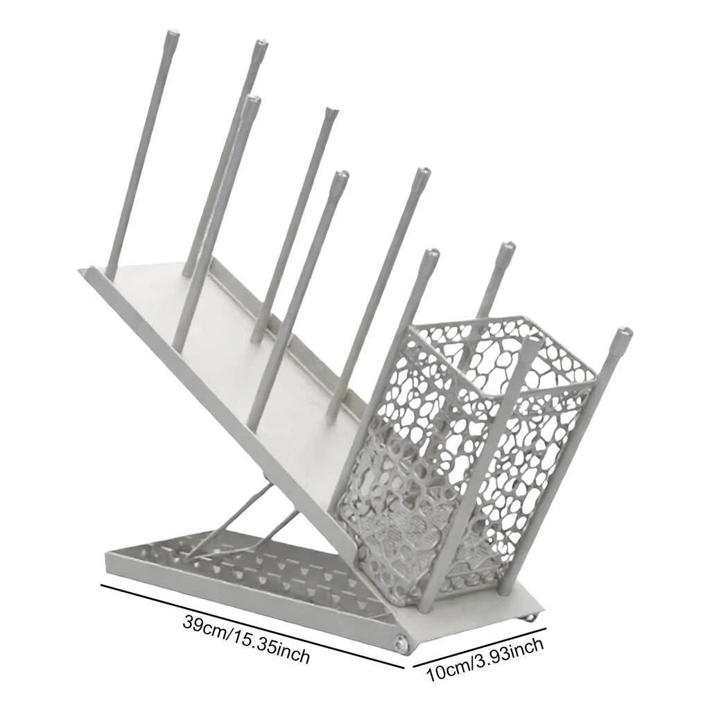 4 Compartment Adjustable Coffee Cup Holder Organizer with Straw Holder Coffee Mug Holder Cup Holder for Coffee Station Breakroom