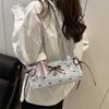 Fashion versatile sweet bow underarm bag women's 2025 summer simple niche high-end single shoulder handbag