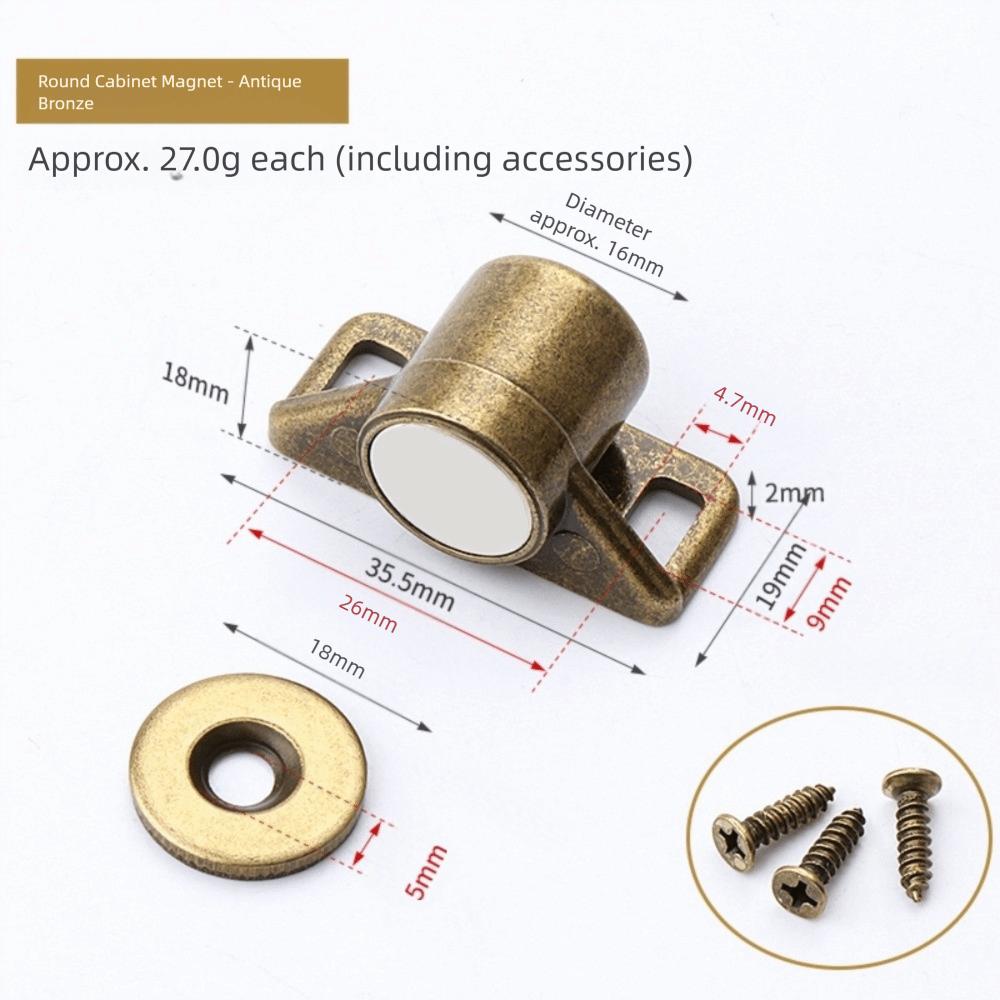 Zinc Zinc Zinc Alloy Cabinet Door Catch Cassette Magnetic Magnetic Suction Lock  Bedroom Cabinet