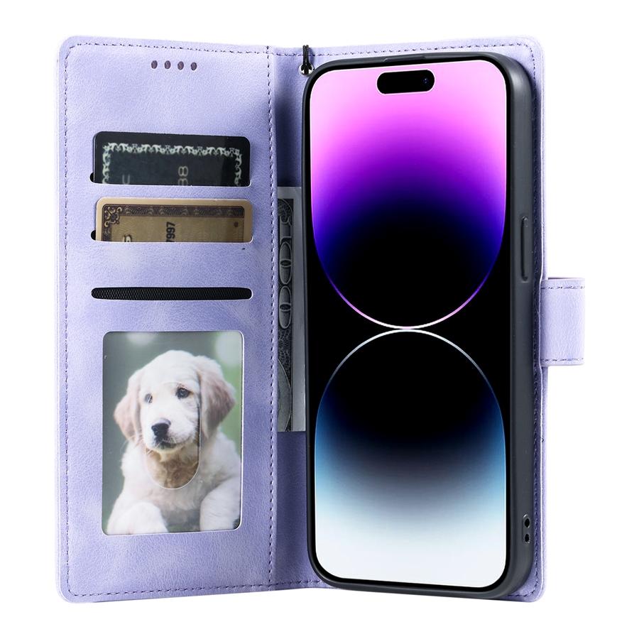 Wallet Phone Cases with Card Holder + Photo Frame Compatible with iPhone 17 16 15 14 13 12 Samsung Galaxy S25 S24 S23 A56 A55 A54 Kickstand Flip Cover