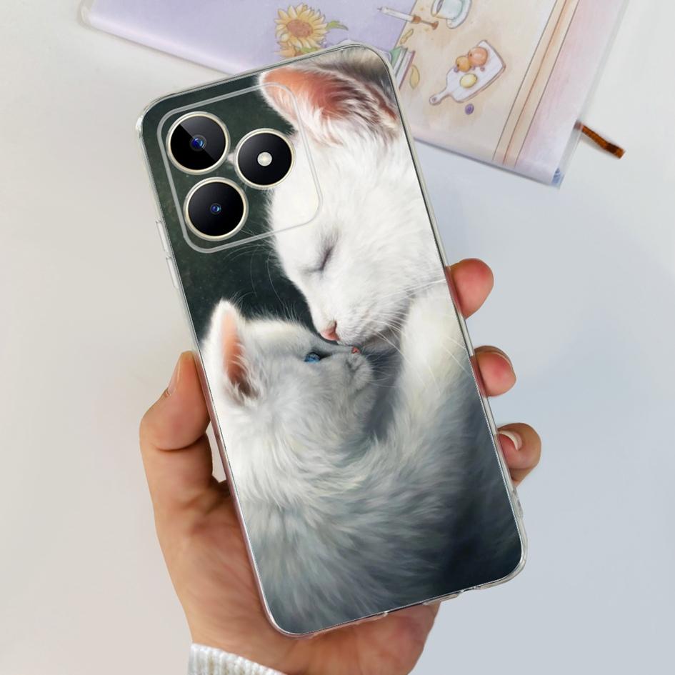 For Cover Realme C53 Phone Case 6.74" 2023 New Fashion Astronaut Soft Silicone Clear Back Cover For Realme C53 RMX3760 C 53 Capa