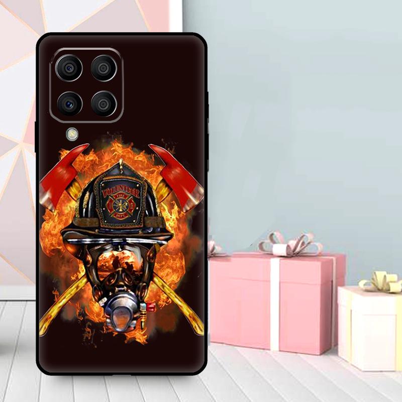 Firefighter Heroes Fireman Case For Samsung Galaxy M35 M56 M12 M06 M32 M52 M55 M15 M11 M13 M14 M16 M36 M31 M53 M34 M54