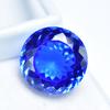 19.60 Ct Natural Kashmiri Blue Sapphire Round Cut   Loose Gemstone