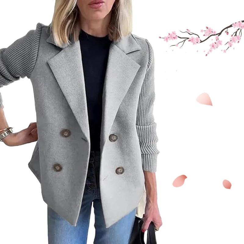 Spring and Autumn Women's Fashion Elegant Jackets Solid Color Casual Loose Jackets Winter Retro Jackets Autumn Tops