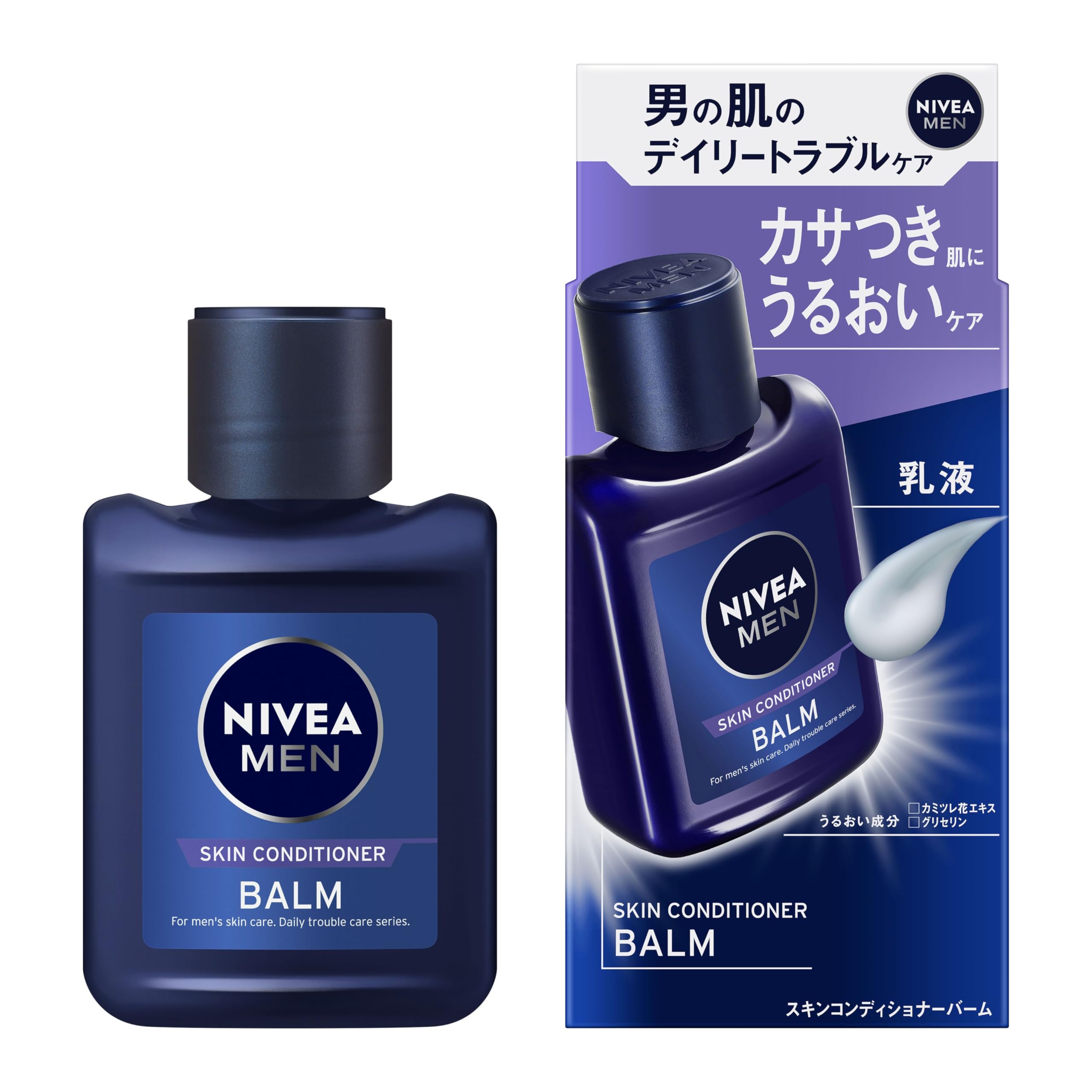 NIVEA MEN Skin Conditioner Balm dryness and 110ml [Men s Lotion] [Dry Skin] [Moisturizing] [Prevents roughness] [Alcohol-free]