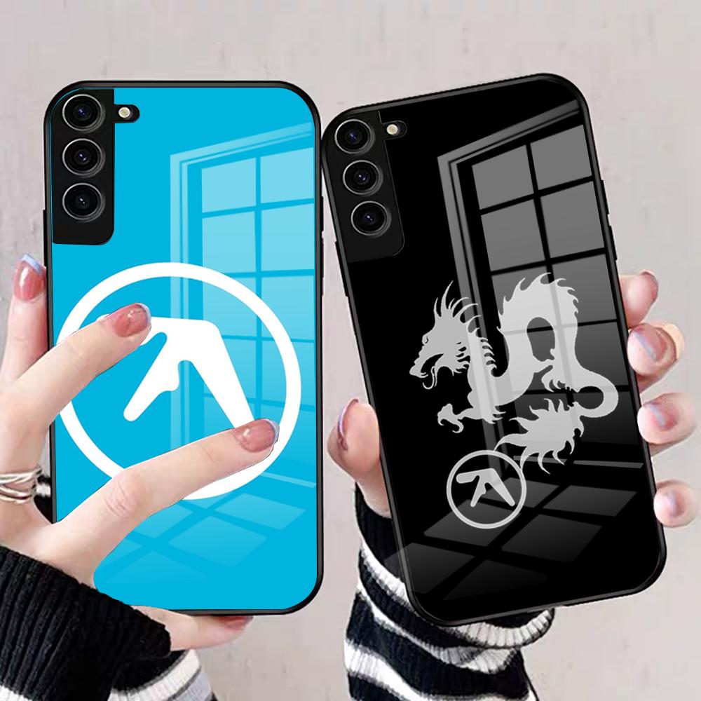 Aphex Twin-es Logo Handyhülle Für Samsung S25 Edge Ultra S23 S22 S21 S20 Ultra Plus S24 Fe A54 A53 A25 Glasabdeckung