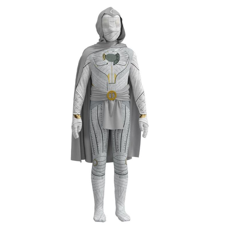 Moon Knight Kostüm Für Erwachsene Kinder Film Cosplay Overall Mit Umhang Für Rollenspiele