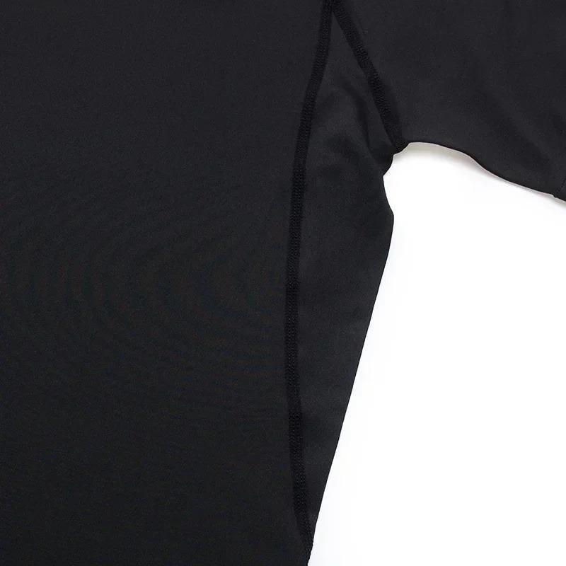 Herren Kompressions T-Shirt Fitnessstudio Fitness Training Laufen Schnelltrocknend Mode Sport Sommer Bequem Dehnbar Feuchtigkeitsableitend Enganliegend