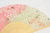 [Hasegawa] Women's Silk Fan with Fan Case, Boxed (Cherry Blossom Pink)