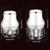 Portable Electric Garlic Mincer Miniature USB Rechargeable Chopper Wireless Vegetable Crusher Convenient Kitchen Tool
