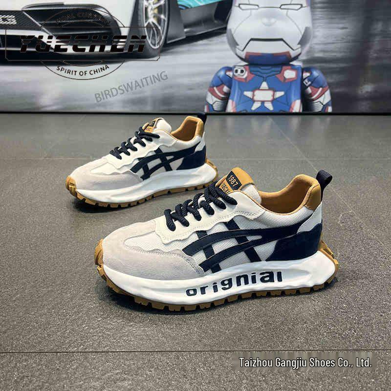 2025 Men's Summer Breathable Casual Shoes: Trendy, Thick-Soled Forrest Gump Style with Height Boost