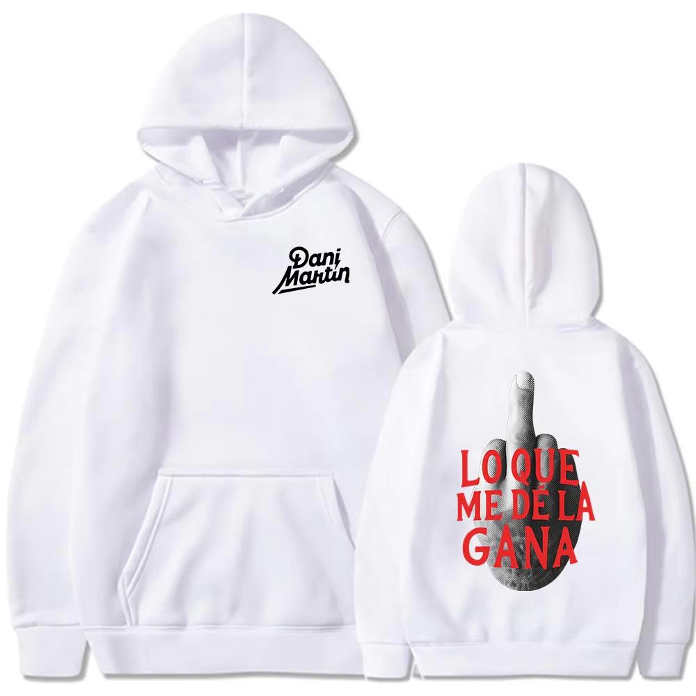 Dani Martin Lo Que Me De La Gana Album Hoodie Men's Women Clothing Fashion Oversized Hooded Sweatshirts Casual