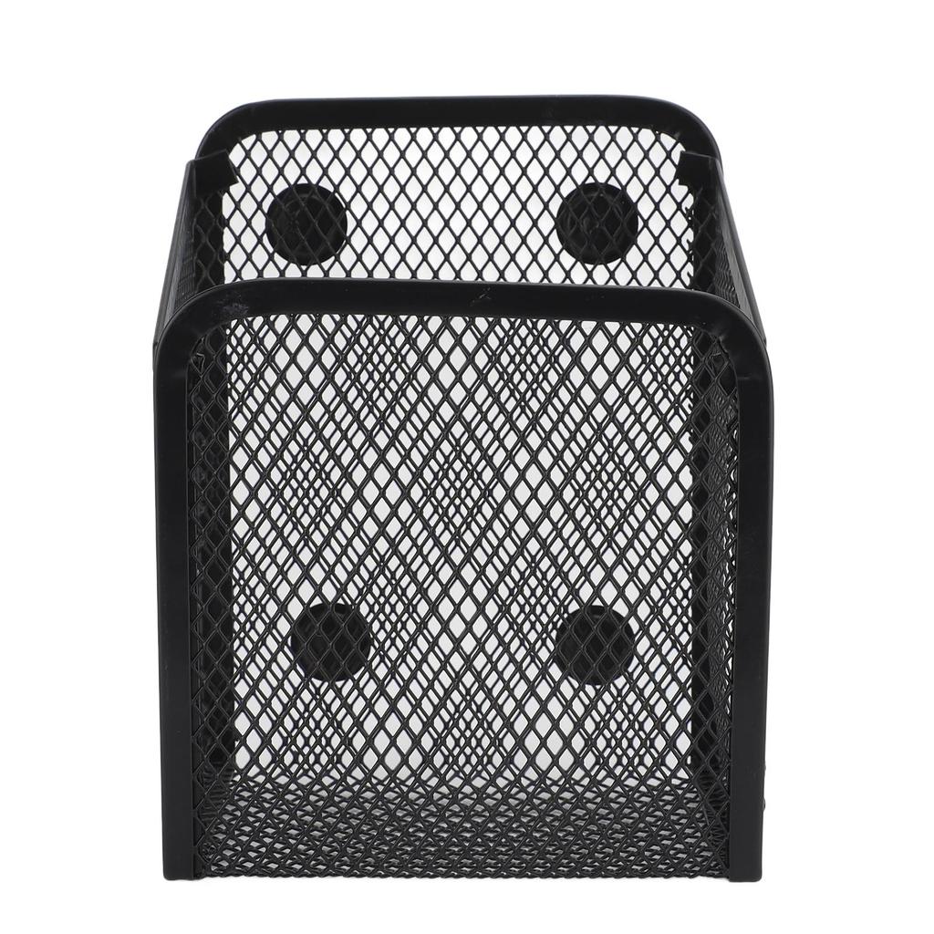 Magnetischer Stifthalter Multifunktionaler Metallgitter Schreibwaren Organizer Aufbewahrungskorb für Kühlschrank Whiteboard