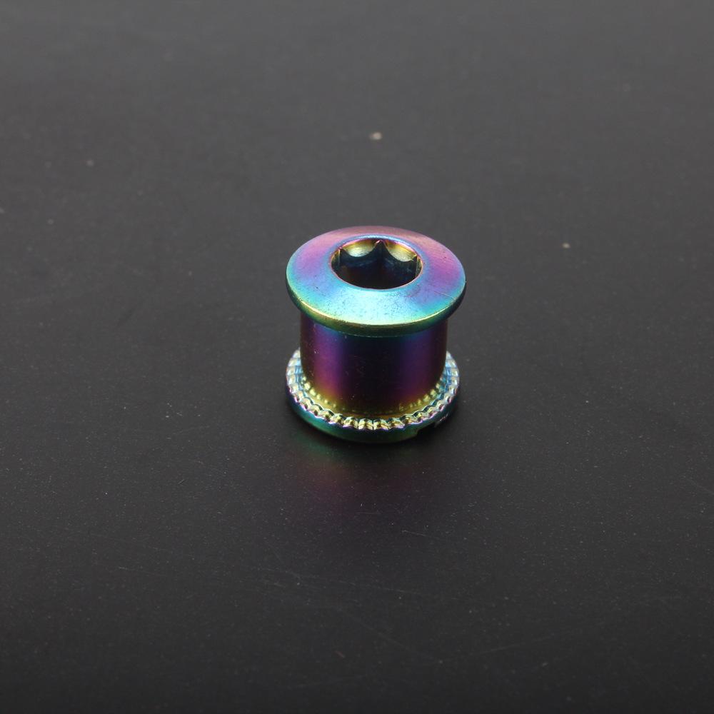 Colorful Steel Chainring Bolts for Mountain and Folding Bikes