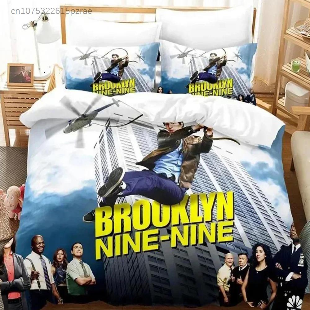 3D-Druck TV-Trend Brooklyn Nine-Nine Bequeme Bettbezug Kissenbezug Bettwäsche-Set Kinderzimmer Dekoration Heimtextilien