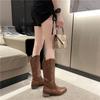 Brown Maillard Boots 2025 New Summer and Autumn Retro Western Cowboy Boots American Tall Knight Boots Long Boots