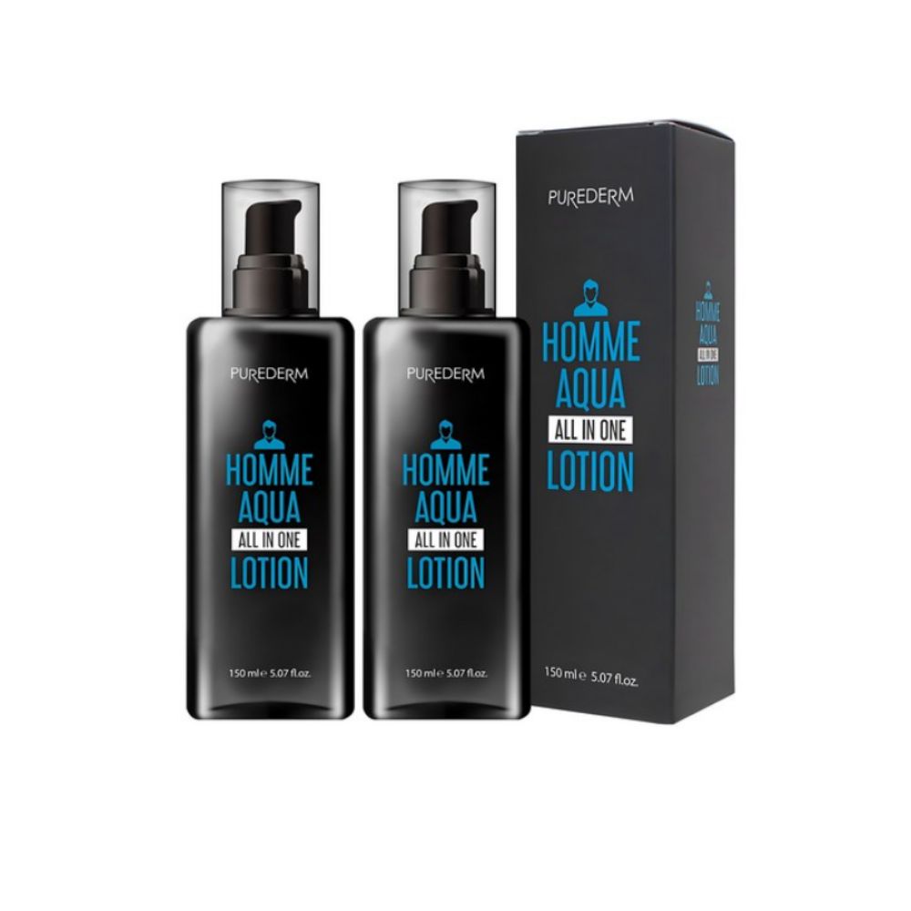 PUREDERM Homme Aqua All-in-One Lotion 150ml x 2ea