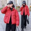 Winter New Down Cotton Clothes Women's Short Stand-up Collar Small Thickened Fashion Coat Bread Cotton-padded Clothes