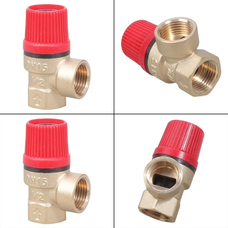 Practical DN15 Membrane Safety Valves 1/2 Inch Brass Pressure Relief Valves Accessory for Water Oil and Gas Rating