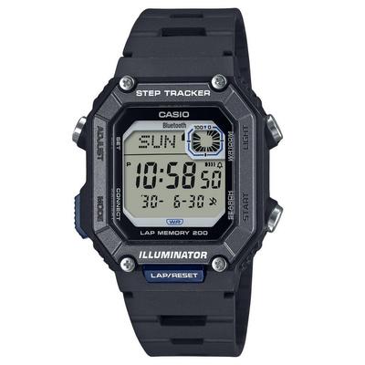 Montre à quartz WS-B1000-1AV pour homme avec bracelet en résine et suivi des pas, 100 m, numérique standard