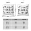 Basset Hound Lovers Pillowcase Polyester Linen Velvet Creative Zip Decor Sofa Cushion Cover Wholesale
