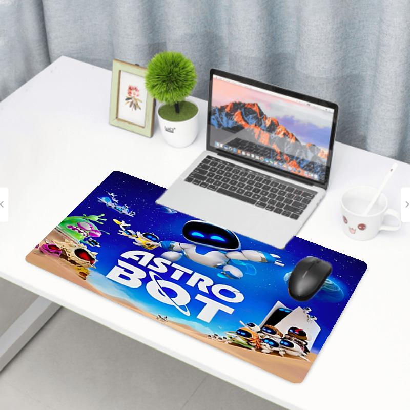 Cosmic Bot Crew Print Mouse Pad, Anti‑Slip Desktop Keyboard Mat, for PC Laptop Gaming Working Daily Use, Cool Festival Surprise Gift