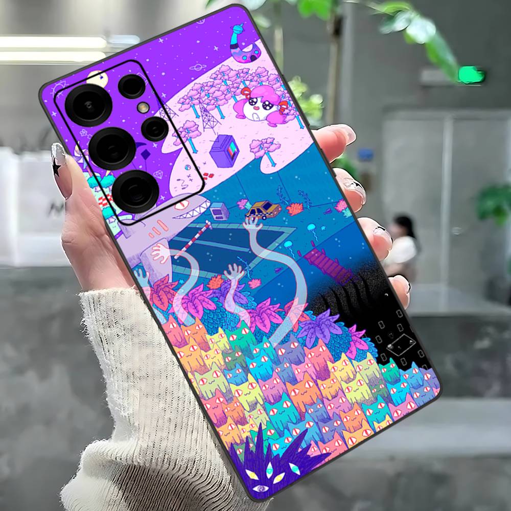 O-Omori Game Phone Case For Samsung S 24 Fe 25 Ultra Plus 20 Lite 21 30 22 23 24 22 Ultra 5G Fundas