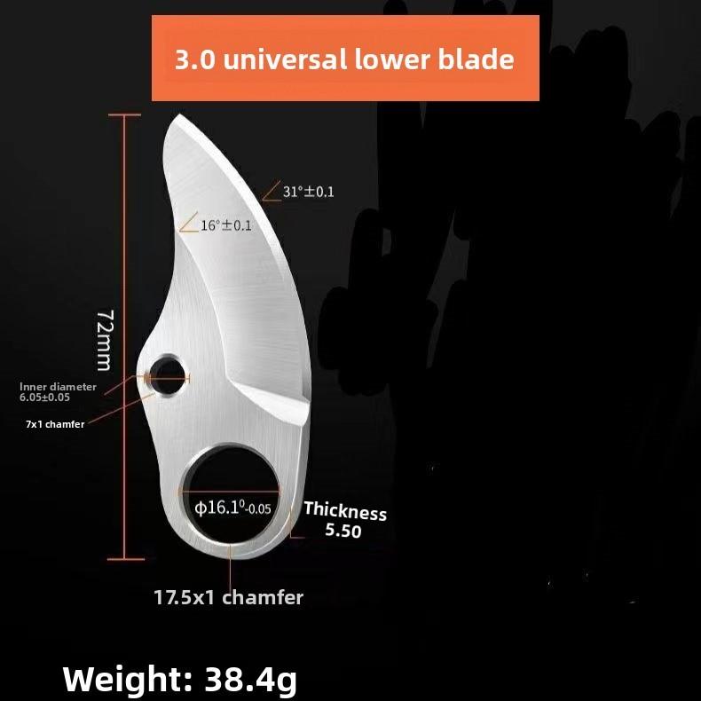 Universal Lithium Electric Garden Pruner Blades With Sk5 Steel Construction