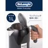 DeLonghi De'Longhi Electric Kettle KMix kMix ZJX650J-BK Stainless Steel 1.0L One Push Open Foreign Matter Prevention Filter Easy To See Water Meter Ea