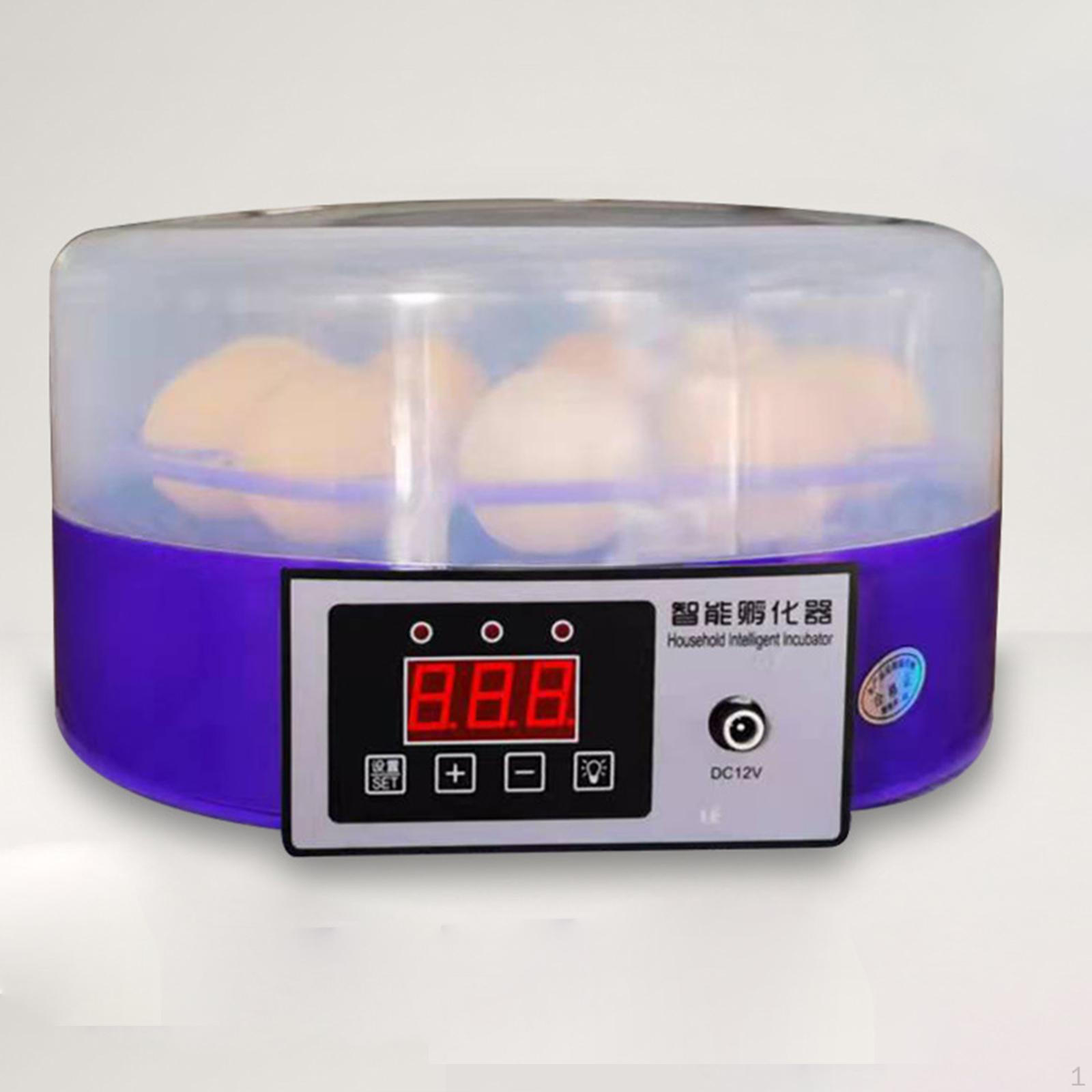 

9 Egg Brooding Machine Clear Lid for Hatching Turkey Pigeon Single Power Supply