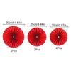 1Set Party Supplies Self-Adhesive Chinese Style Background Wall Paper Crafts DIY Fan Flower Wedding Hanging Festival Decor